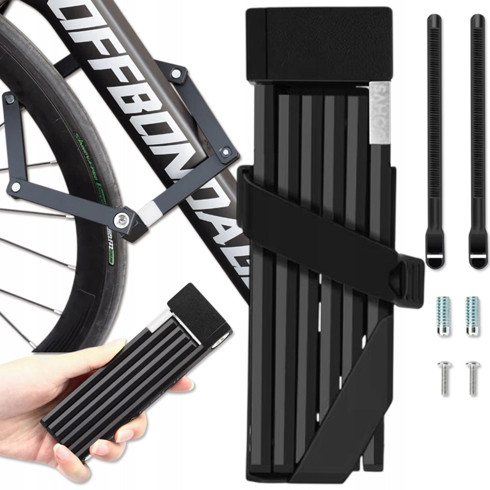 BICYCLE CLASP FOLDING CLOSURE 680 MM SECTIONAL BIKE LOCK