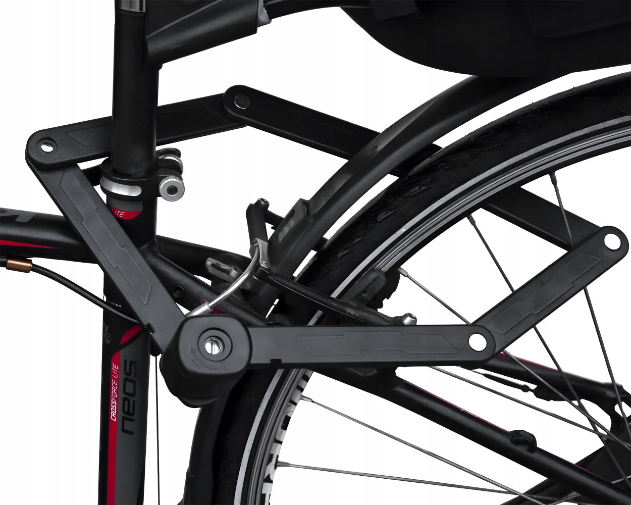 BICYCLE CLASP FOLDING KEY STRONG LOCK FOR BIKE 850V + HANDLE Kind folding lock