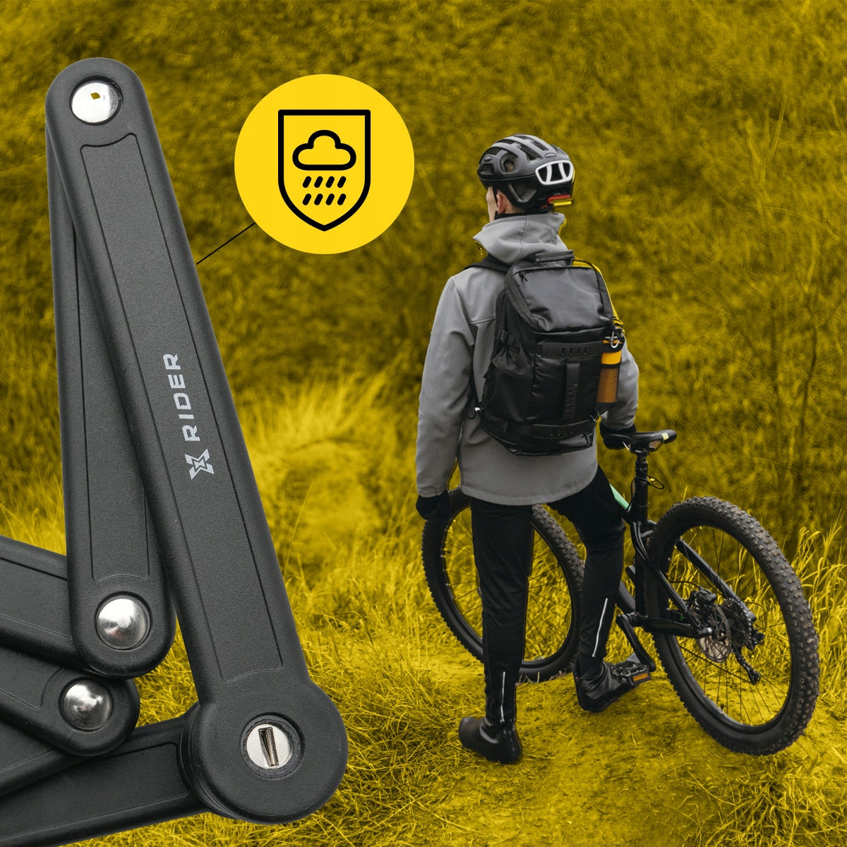 BICYCLE CLASP FOLDING LOCK PROTECTION FOR SCOOTER XRIDER Model ZAPIĘCIE ROWEROWE SKŁADANE XRIDER