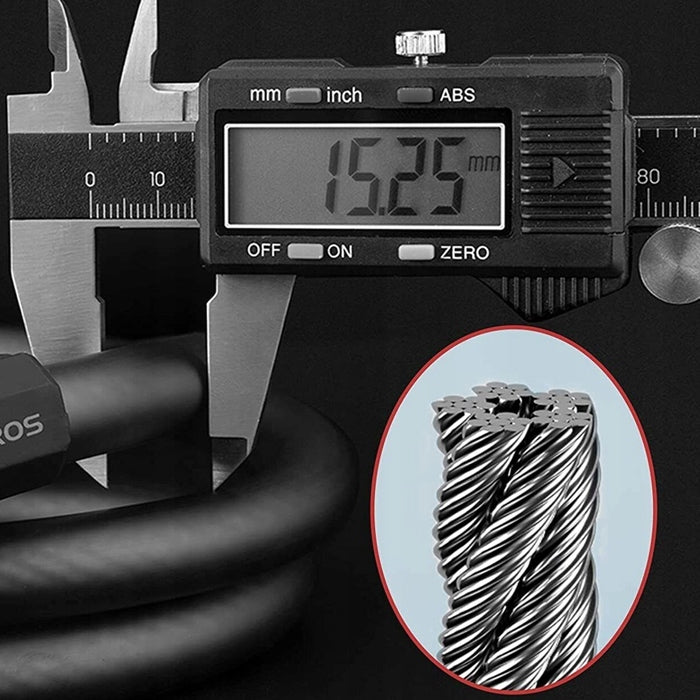 BICYCLE CLASP LOCK CABLE PROTECTION FOR SCOOTER BIKE CODE CIPHER Weight 350 g