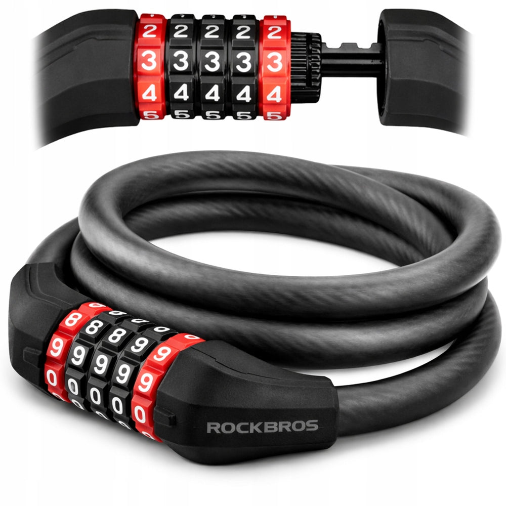 BICYCLE CLASP LOCK CABLE PROTECTION FOR SCOOTER BIKE CODE CIPHER
