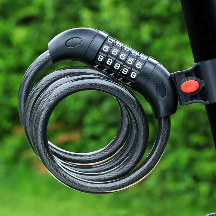 BICYCLE CLASP LOCK FOR BICYCLE WITH CIPHER CODE 5 DIGITS BICYCLE CLASP Manufacturer code BLOKADA ROWEROWA NA SZYFR