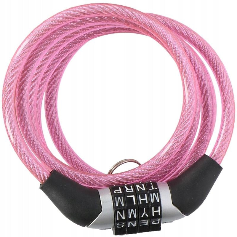 BICYCLE CLASP SECURITY FOR BICYCLE Dunlop Cable for Cipher Pink