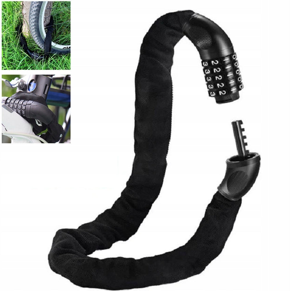 BICYCLE CLASP SECURITY LOCK FOR BIKE CIPHER CODE STRONG CHAIN