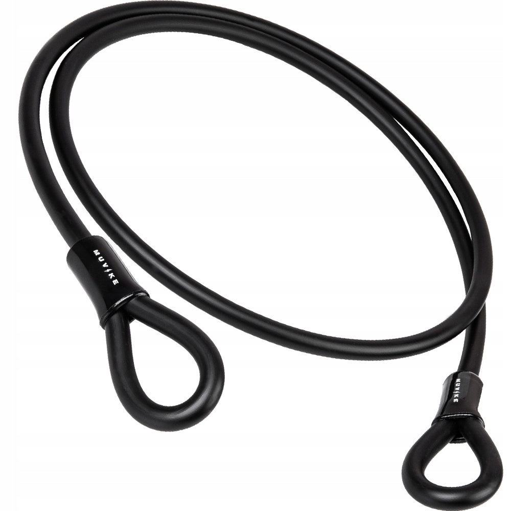 BICYCLE CLASP THICK CORD MUVIKE FLEX 1800/12 FOLD U-LOCK ACCESSORY Color black