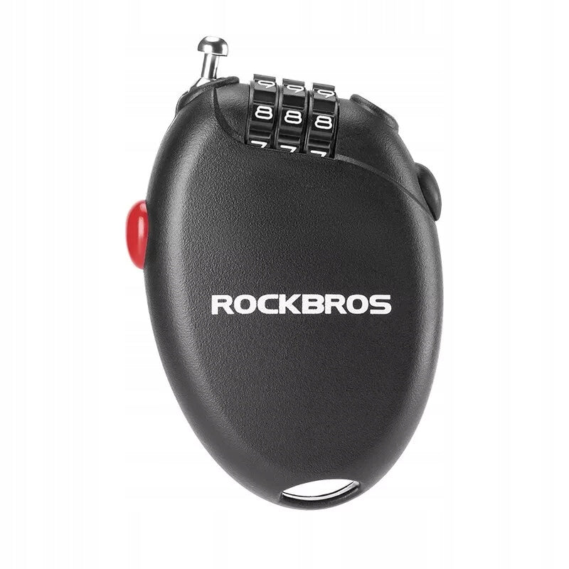 BICYCLE CLASP WITH CIPHER CORD TO SECURE THE BICYCLE HELMET LOCK Brand Rockbros
