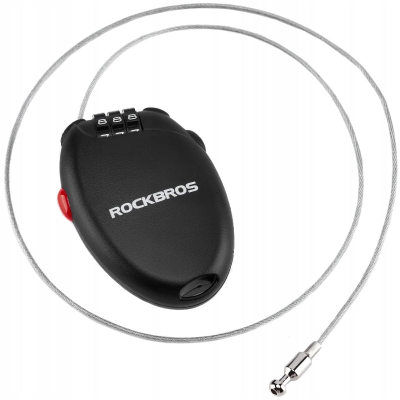 BICYCLE CLASP WITH CIPHER CORD TO SECURE THE BICYCLE HELMET LOCK