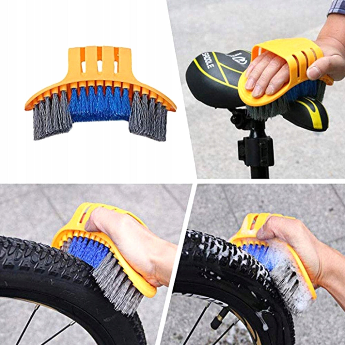 BICYCLE CLEANING BRUSHES DRIVE CHAIN CARE SET Brand Gearox