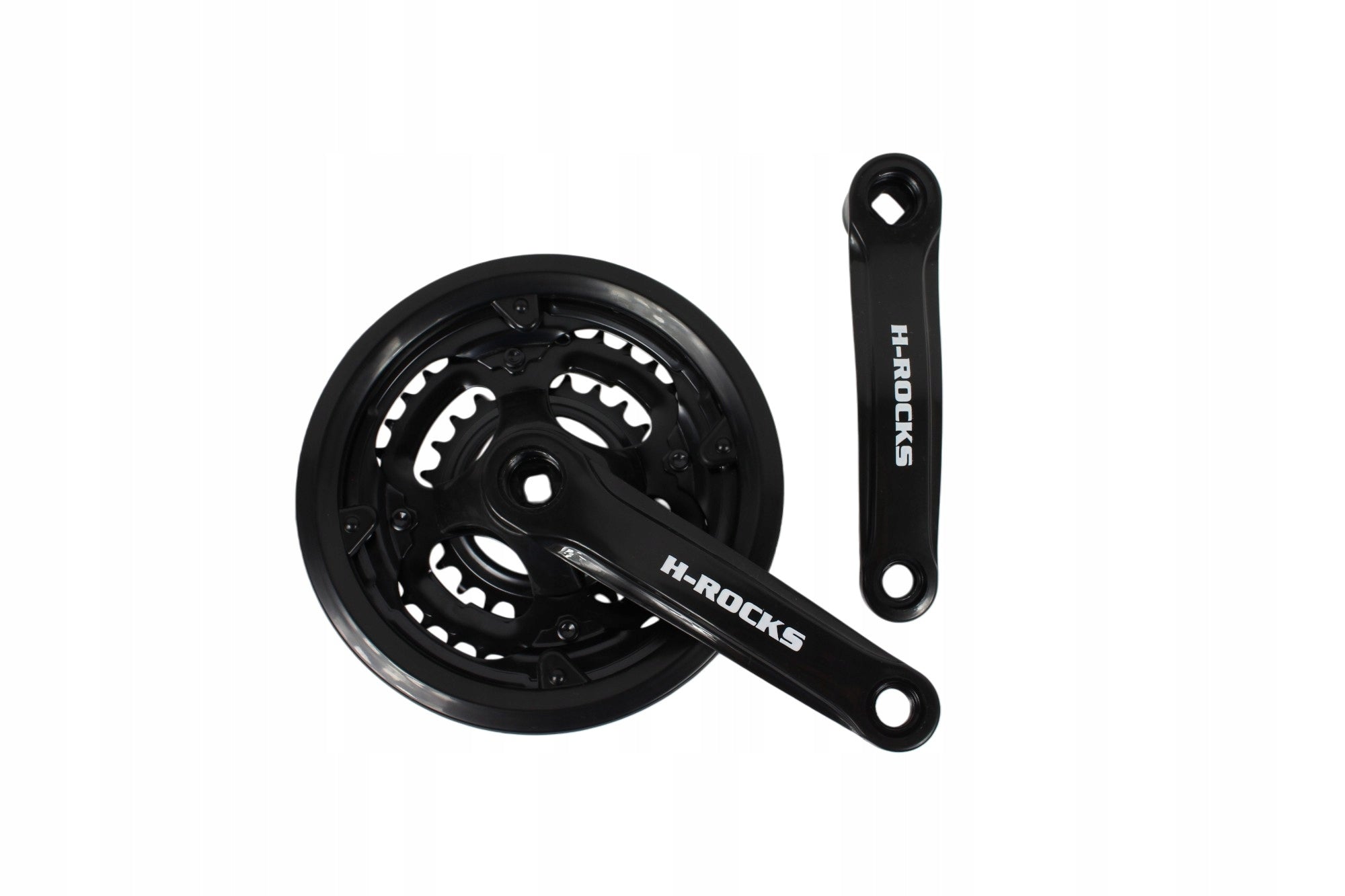 BICYCLE CRANK 3-ROW BLACK 24/34/42T CRANK MECHANISM H-ROCKS
