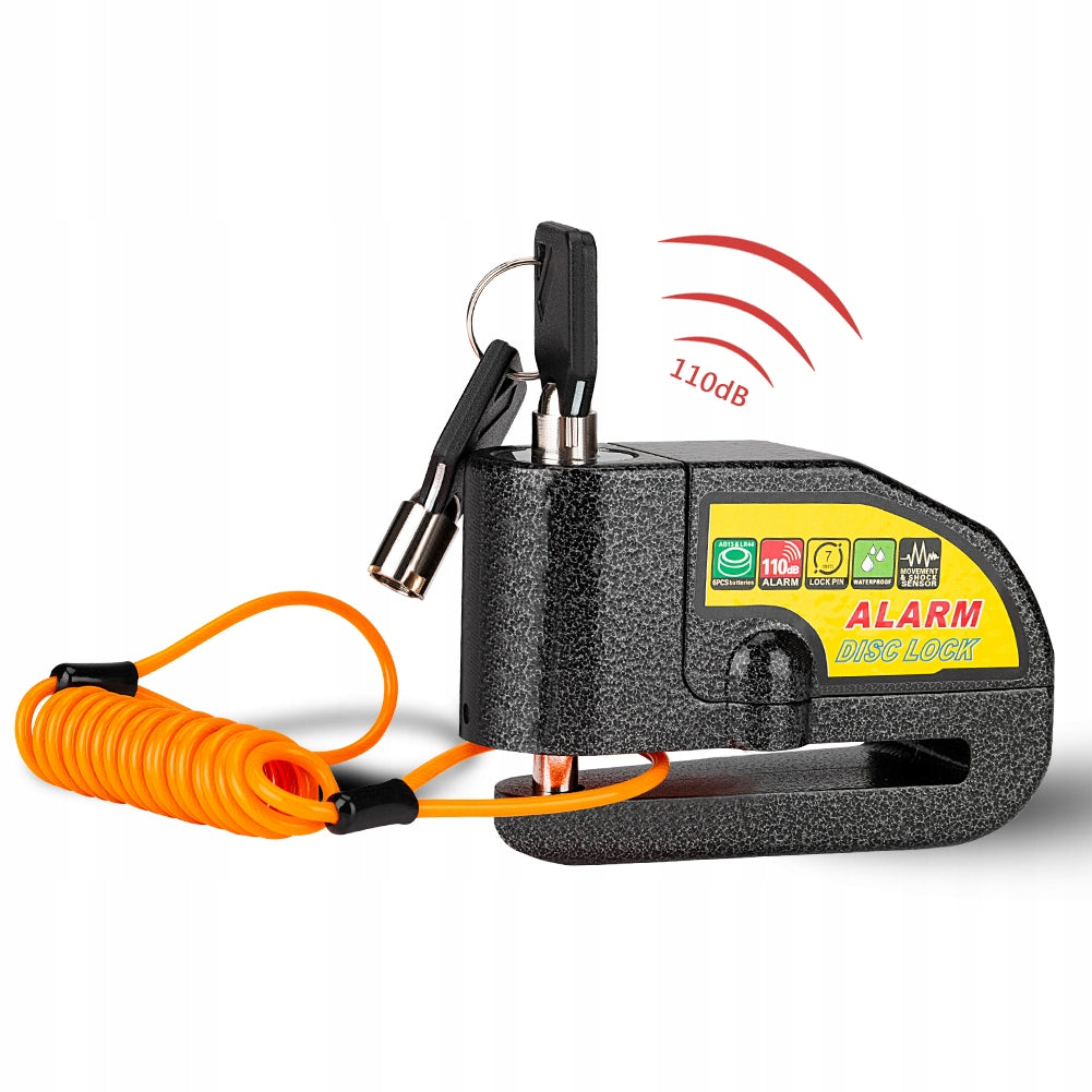 BICYCLE DISC LOCK WITH DISC LOCK ALARM LOUD BIKE SCOOTER
