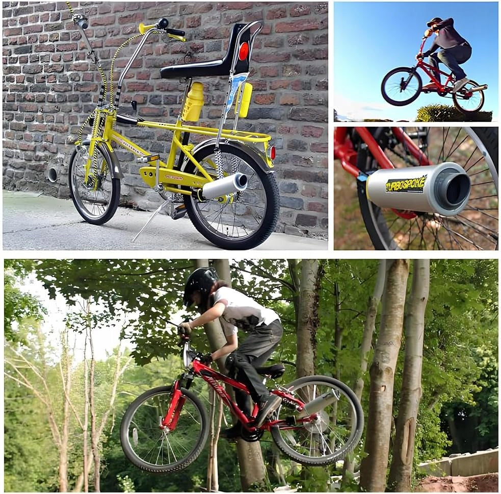 BICYCLE EXHAUST SYSTEM WITH TURBO PIPE BICYCLE SPOKE SOUND GENERATOR Customs tariff code 87149990
