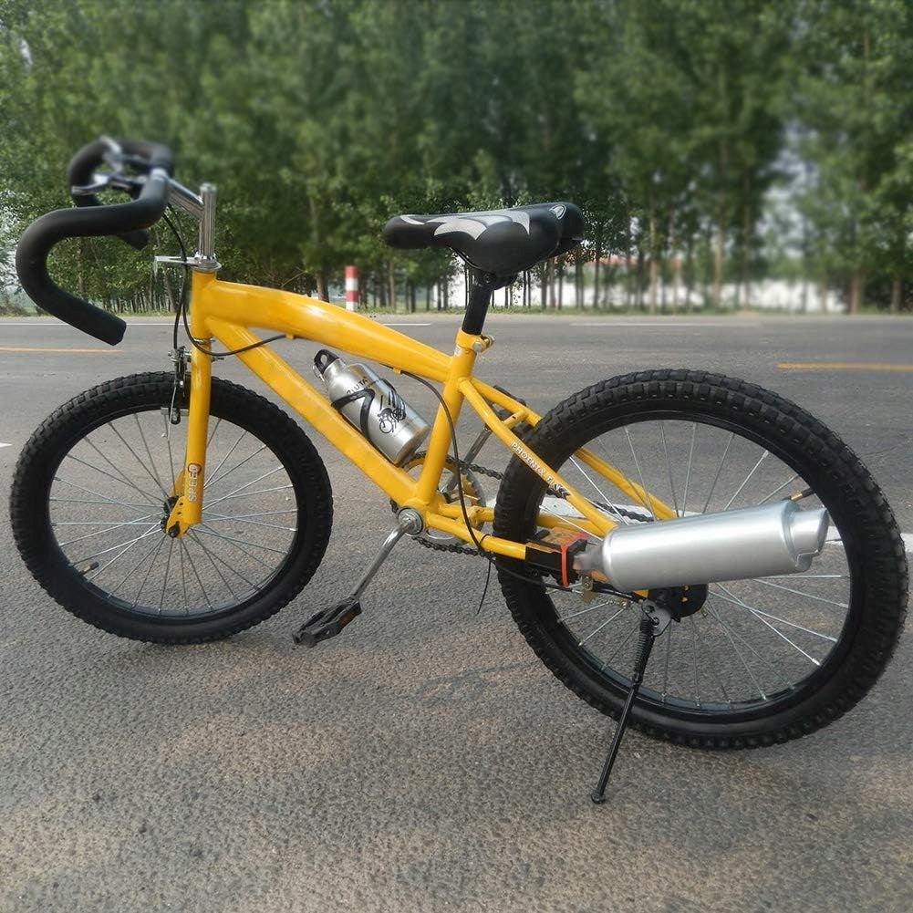 BICYCLE EXHAUST SYSTEM WITH TURBO PIPE BICYCLE SPOKE SOUND GENERATOR For meter