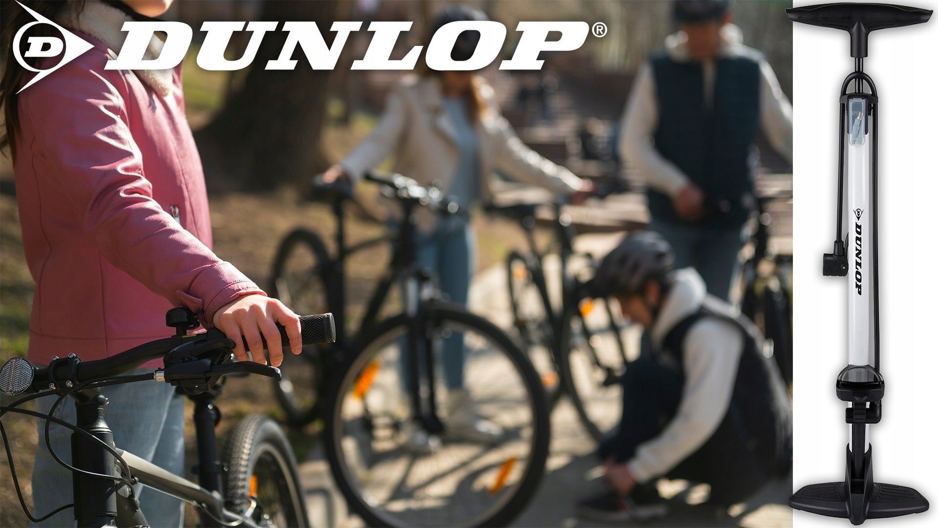 BICYCLE FLOWMP with pressure gauge DUNLOP digital display 120 PSI Brand Dunlop