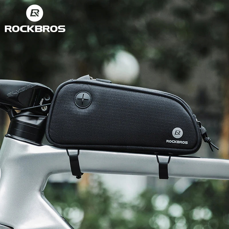 BICYCLE FRAME BAG RIGID FIN ROCKBROS WATERPROOF CABLE HOLE Brand Rockbros