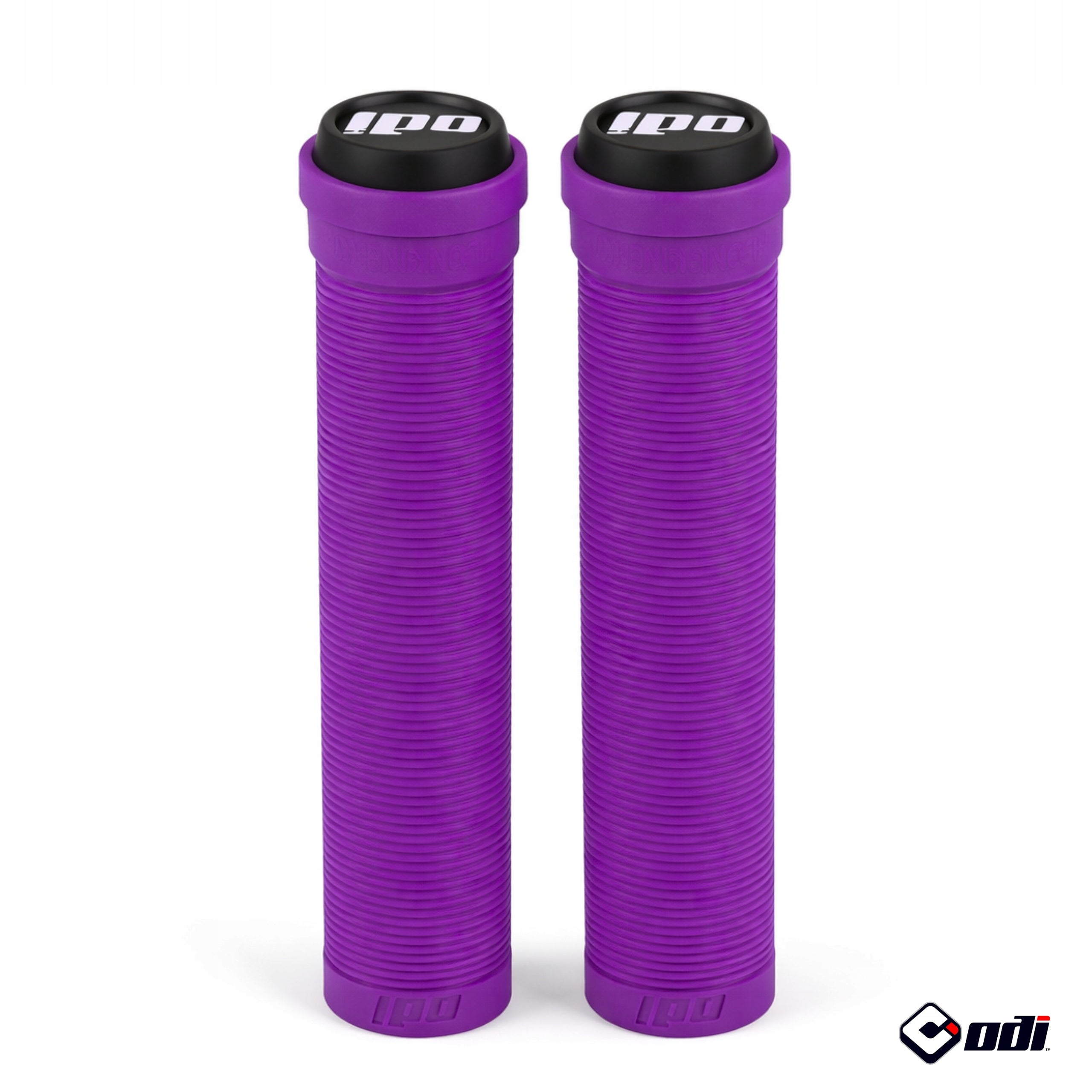 BICYCLE GRIPS FOR HANDLEBARS ODI SOFT LONGNECK GRIP RUBBER GRIPS PURPLE Packaging status original