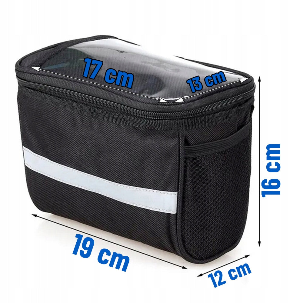 BICYCLE HANDLEBAR BAG BICYCLE POUCH 3,5L CASE PHONE WATERPROOF Capacity 3.5 l