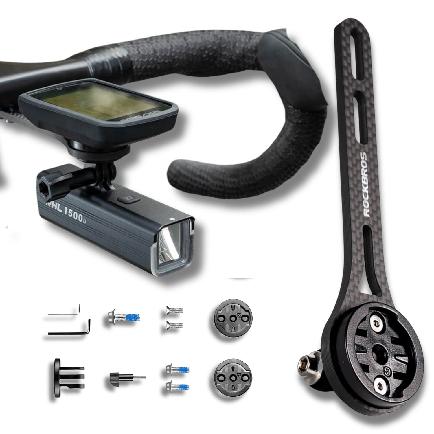 BICYCLE HANDLEBAR MOUNT FOR CAMERA LAMP COUNTER FOR GARMIN ROCKBROS