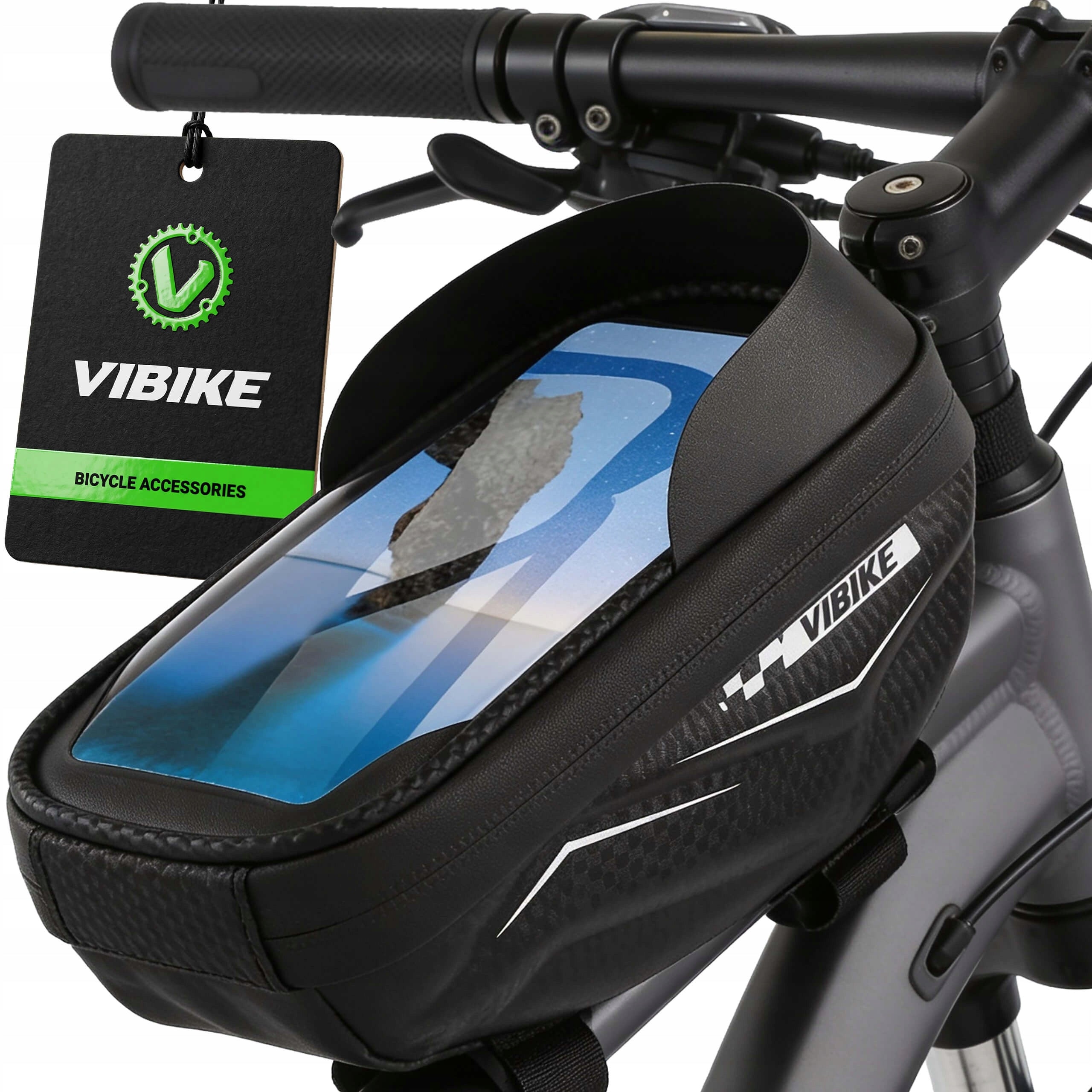 BICYCLE HANDLEBAR POUCH PHONE HOLDER BICYCLE SCOOTER WATERPROOF