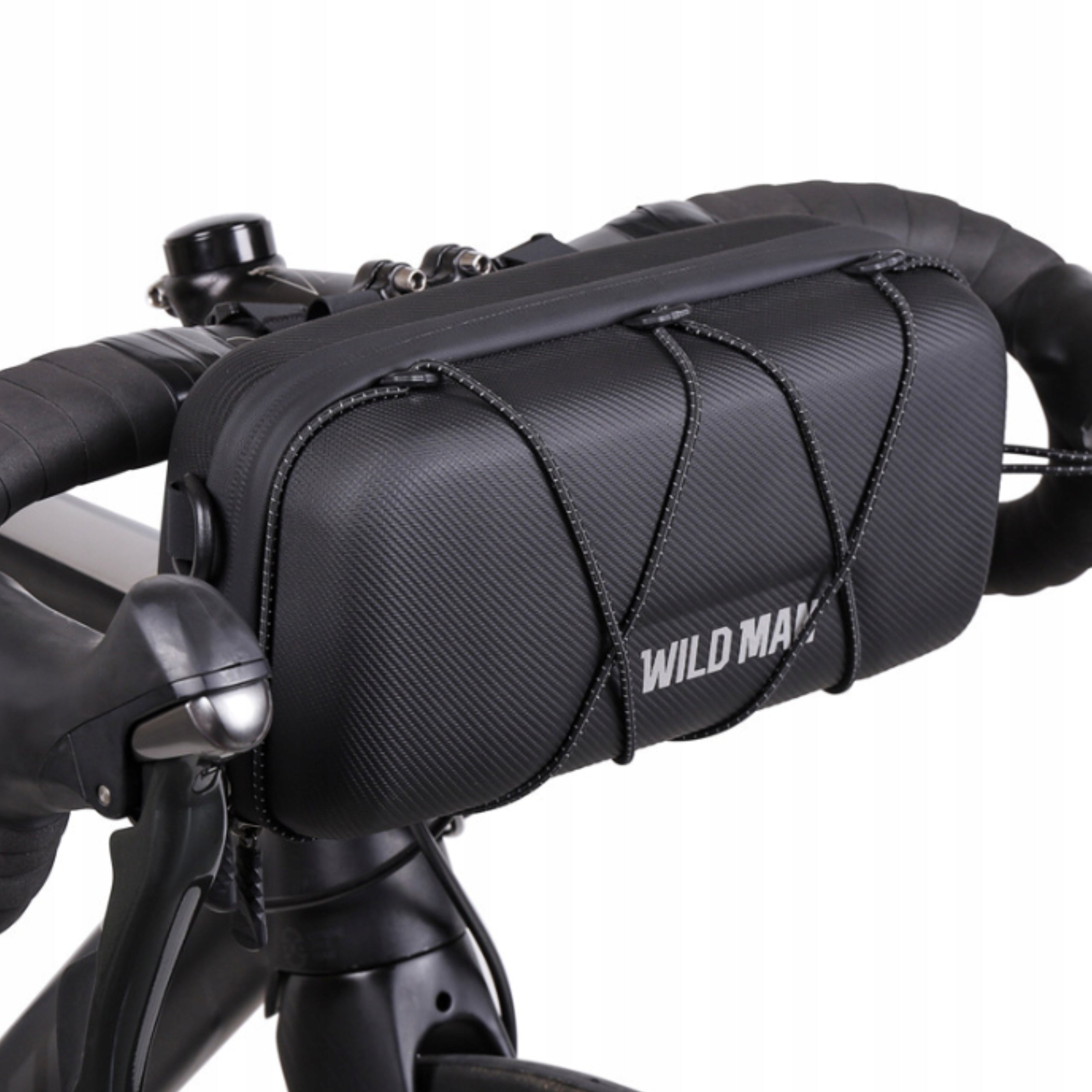 BICYCLE HANDLEBAR POUCH WATERPROOF WITH STRAP WILD MAN + COVER Packaging status original