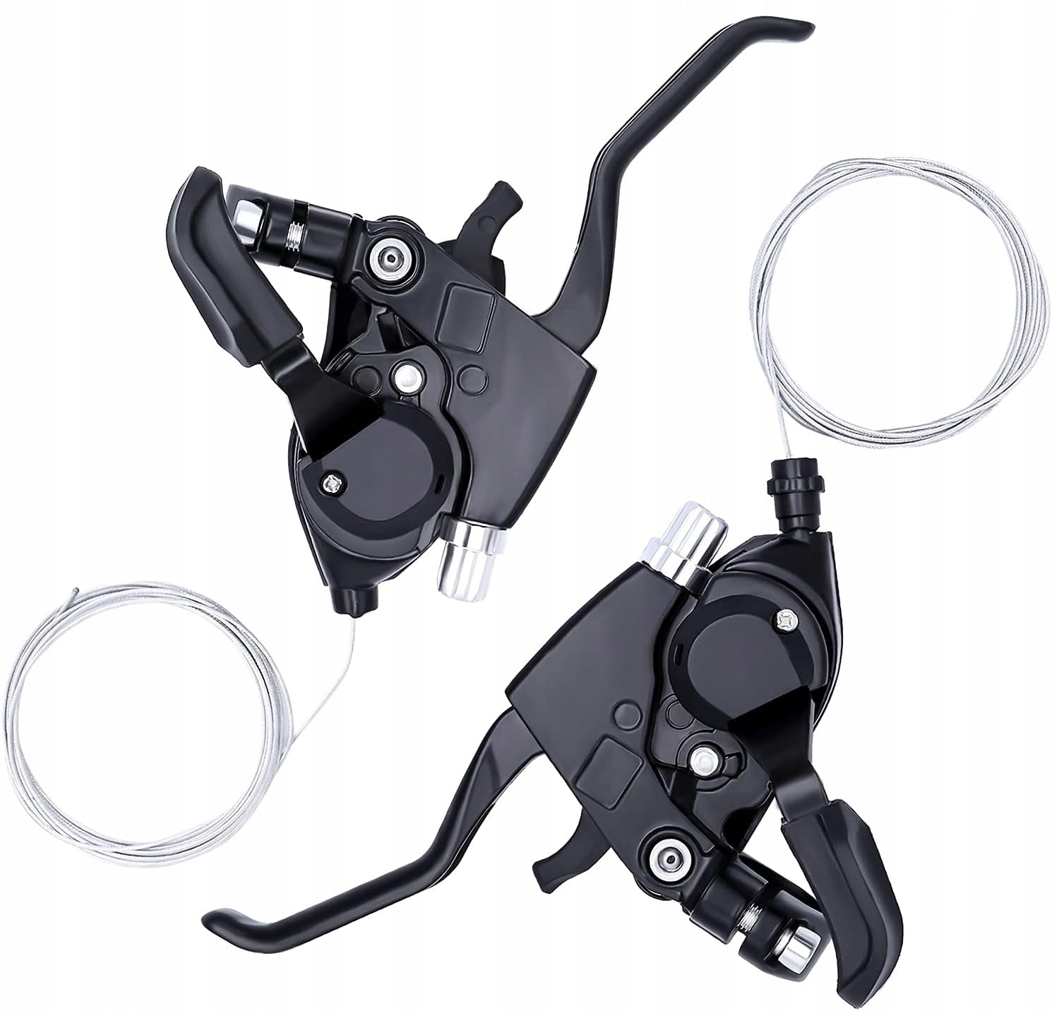 BICYCLE HANDLES 3x7 ROW SET WITH CORDS Dedicated for MTB (mountain bikes) trekking bikes trail bikes