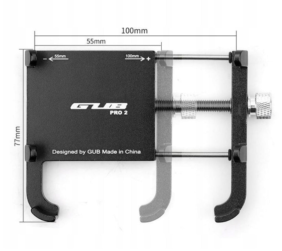 BICYCLE HOLDER ALUMINIUM FOR PHONE GUB PRO 2 MIRROR Packaging status original