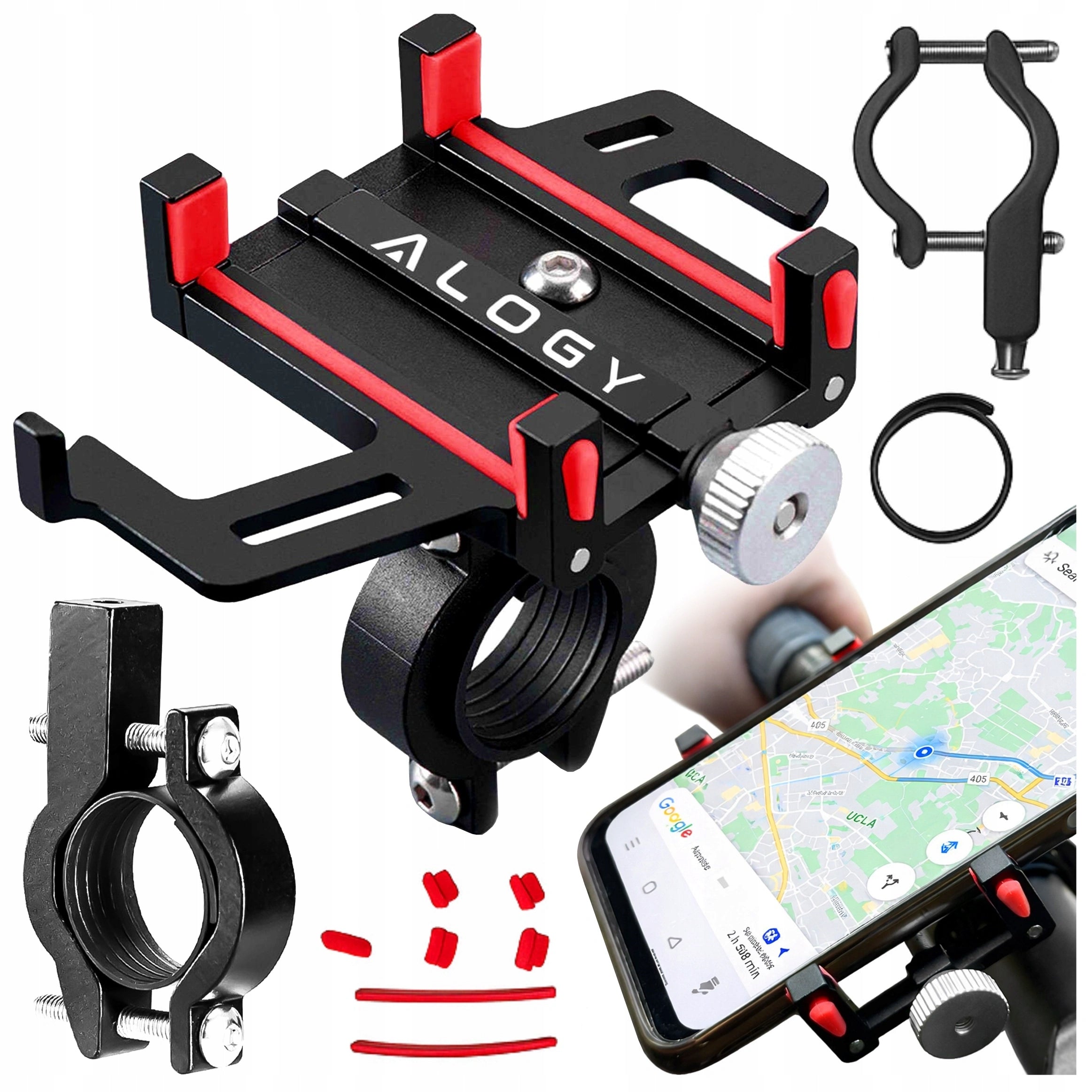 BICYCLE HOLDER ALUMINUM FOR PHONE HANDLEBAR FOR STROLLER SCOOTER MOTOR
