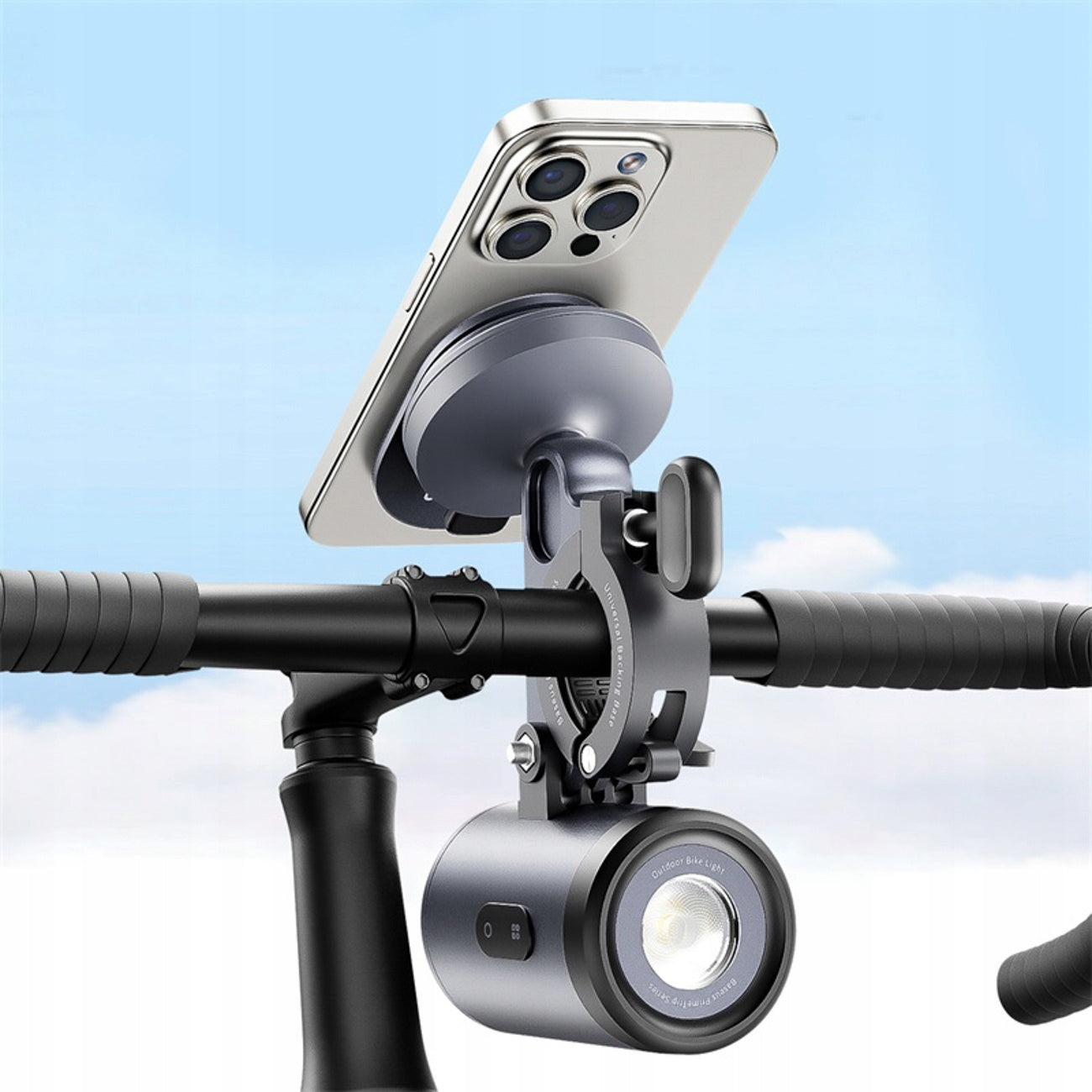 BICYCLE HOLDER BICYCLE LIGHT 3000mAh IP68 LED 600lm USB-C 10H Packaging status original
