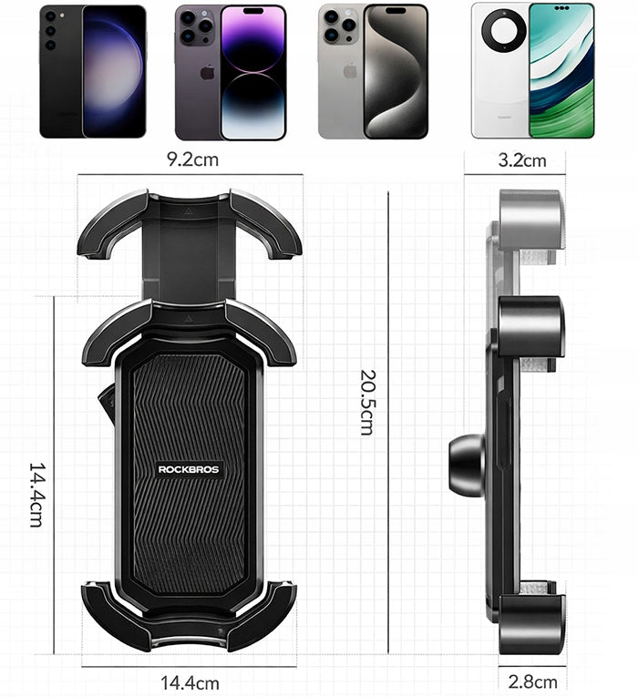 BICYCLE HOLDER FOR PHONE 360° 4.7 – 6.8″ FOR BIKE MOTOR SCOOTER STRONG Manufacturer code 25210032001