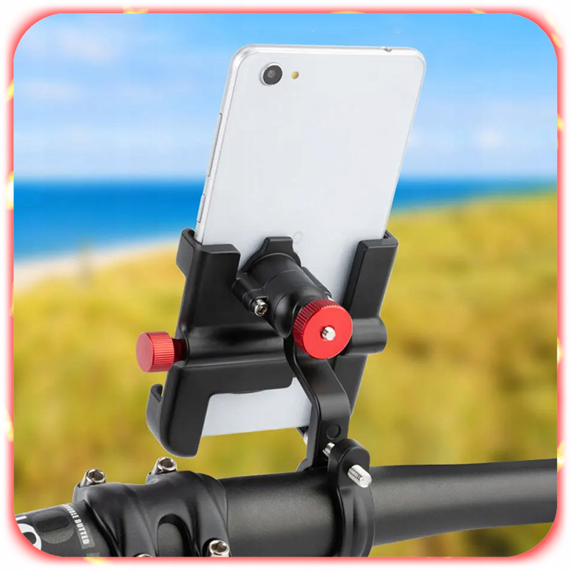 BICYCLE HOLDER FOR PHONE ALUMINUM STRONG BIKE SCOOTER ADJUSTABLE 360° Manufacturer code 007471