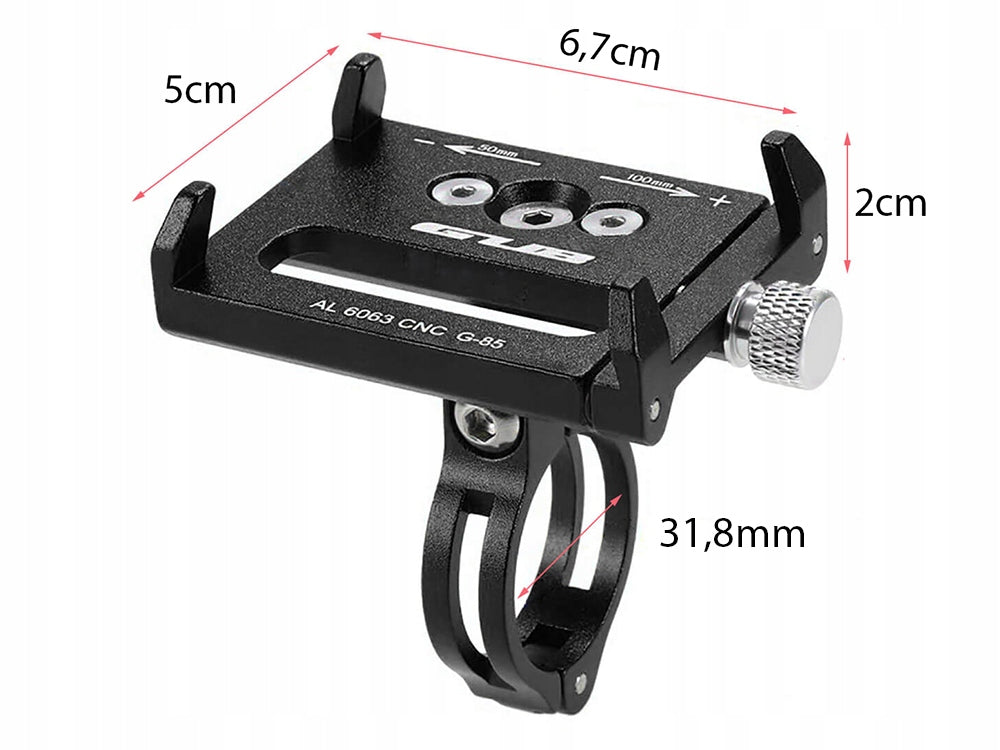 BICYCLE HOLDER FOR PHONE GUB 85 G-85 FOR HANDLEBAR BIKE ALUMINUM MOTOR Manufacturer code G85
