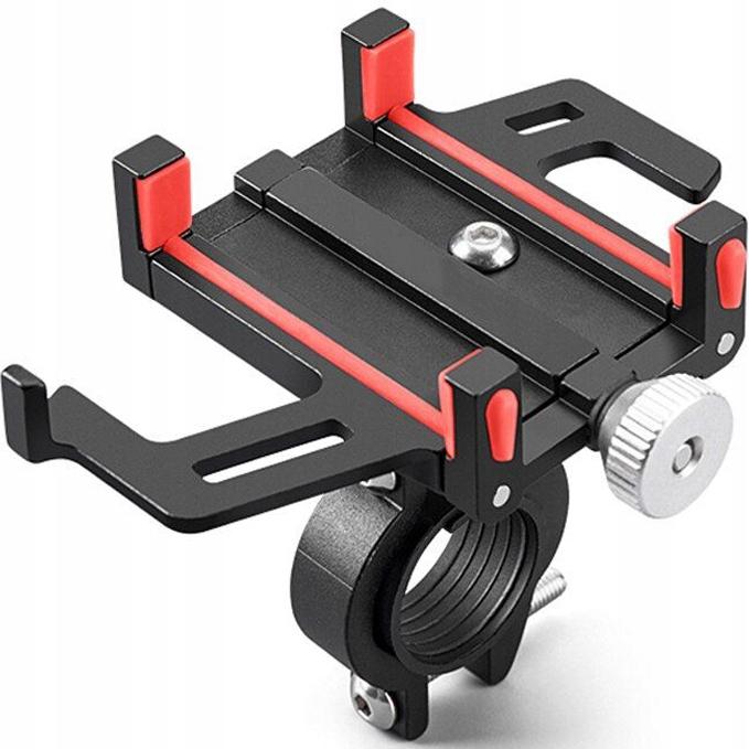 BICYCLE HOLDER FOR PHONE HANDLEBAR ADJUSTABLE ANTI SHOCK STRONG 360° Manufacturer code UCHWYT MOTOCYKLOWY ALUMINIOWY