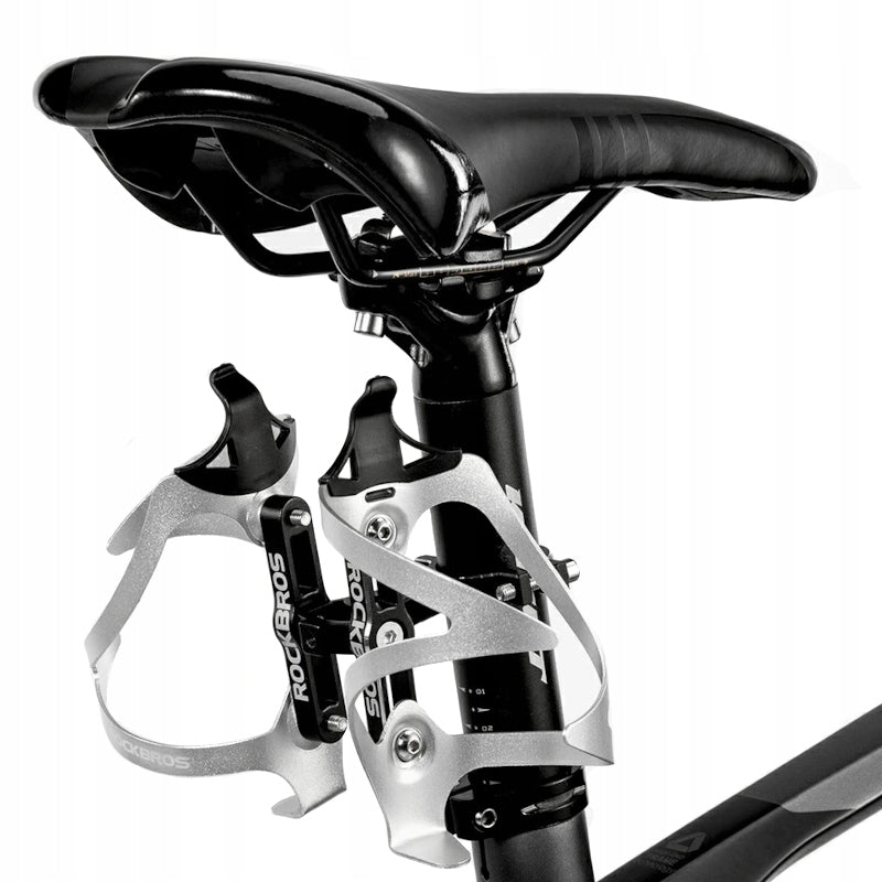 BICYCLE HOLDER FOR SEAT POST ADAPTER ATTACHMENT TO ALUMINUM WATER BOTTLE BASKETS Manufacturer code UCHWYT DO KOSZYKÓW NA BIDON DO SZTYCY
