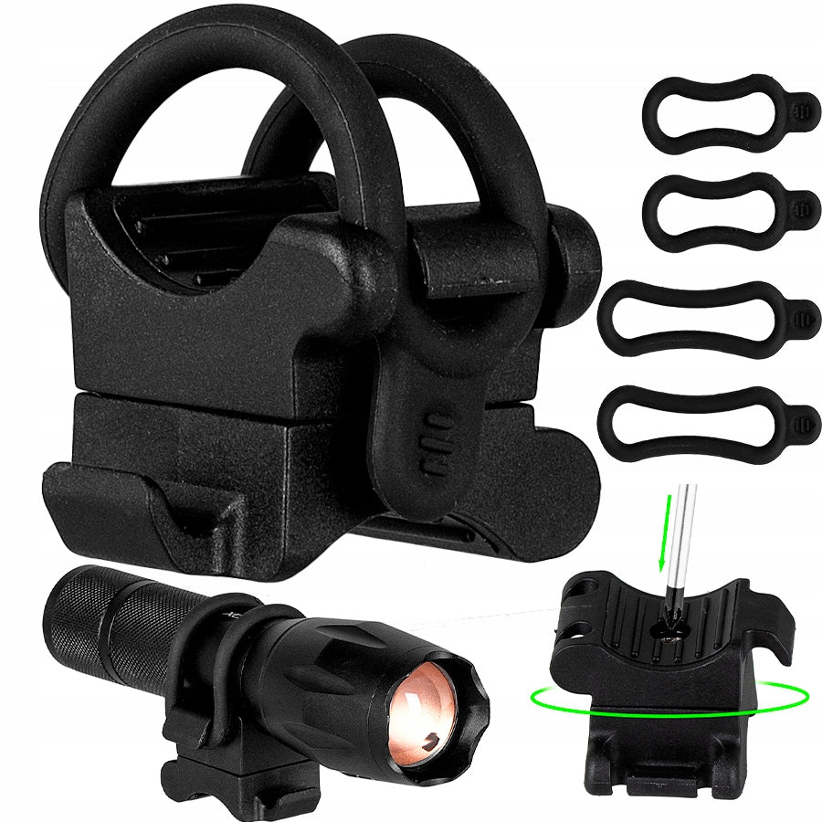 BICYCLE HOLDER FOR TORCH LIGHTS FOR HANDLEBARS UNIVERSAL VAYOX ADJUSTMENT