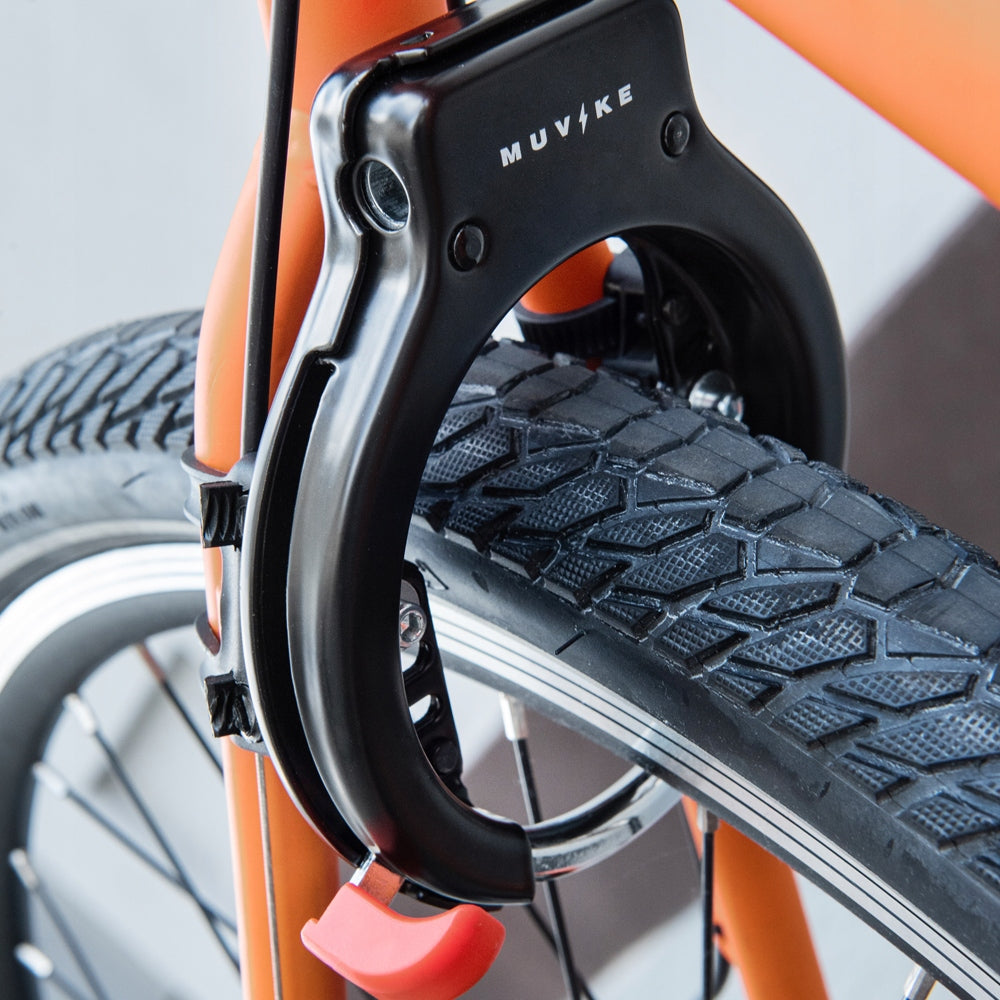 BICYCLE HORSESHOE CLASP MUVIKE FRAME 62/10K + HANDLE + CORD 150 CM Kind wheel lock