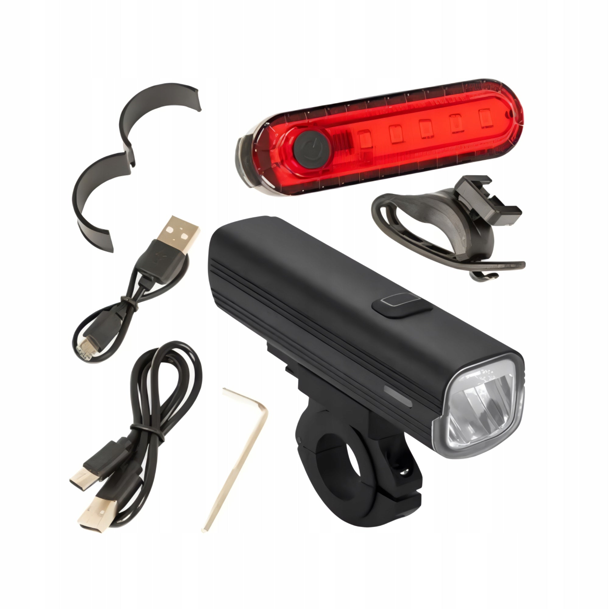 BICYCLE LED LAMP STRONG 1000 lm BICYCLE LIGHT REAR FRONT IPX6 USB-C Packaging status original