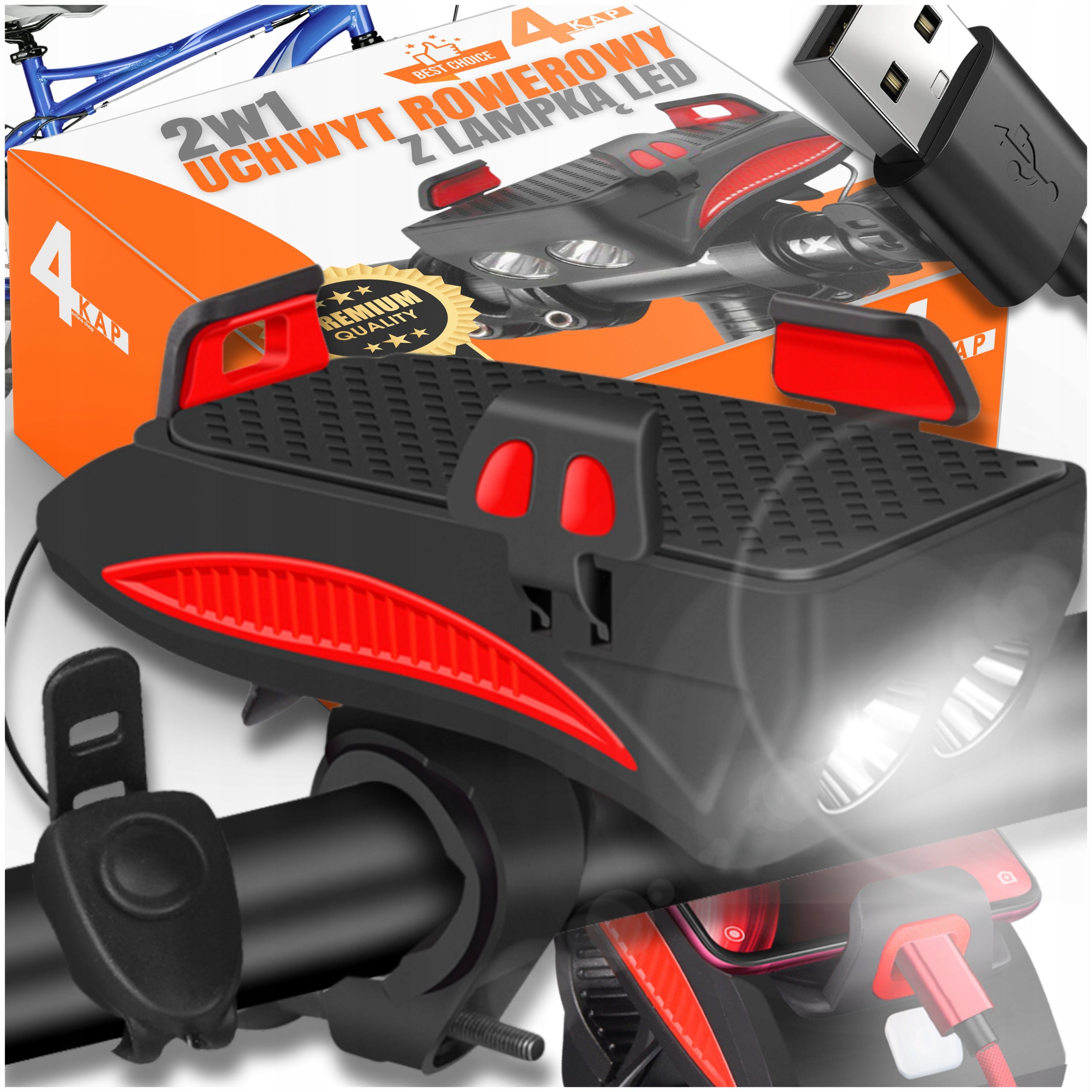 BICYCLE LIGHT BICYCLE HOLDER FOR PHONE strong LED STRONG FOR BIKE HORN