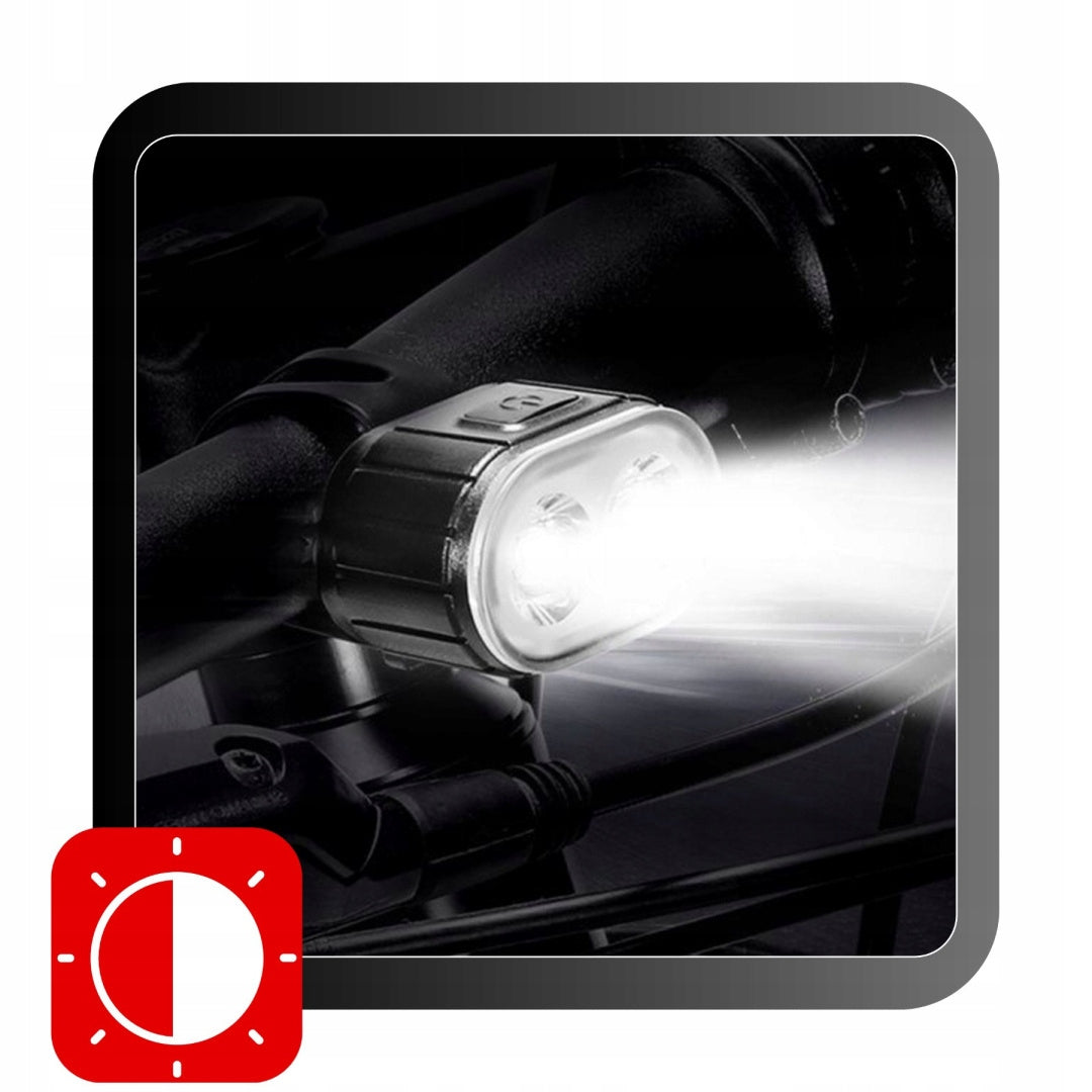 BICYCLE LIGHT CORDLESS UNIVERSAL FOR HANDLEBAR FRONT REAR LED Light source LED