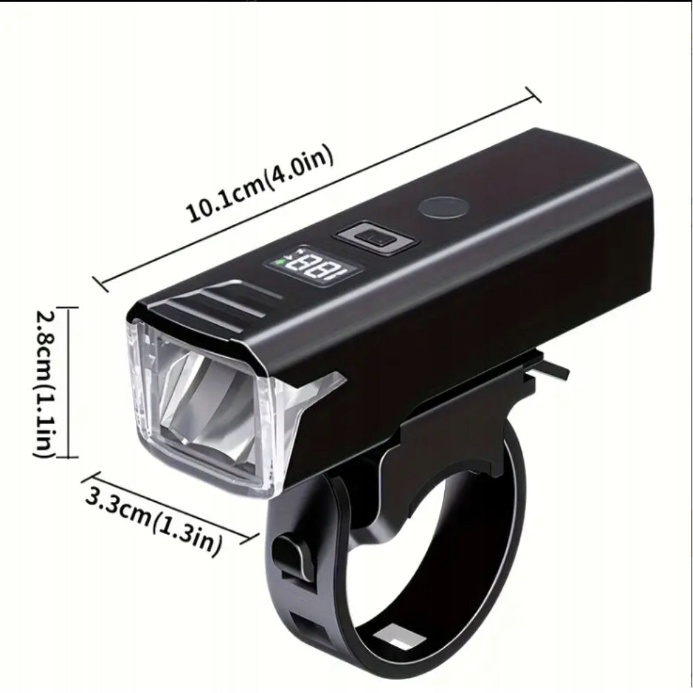 BICYCLE LIGHT FLASHLIGHT SCOOTER FRONT STRONG LED WATERPROOF 1000 LUMEN Color black