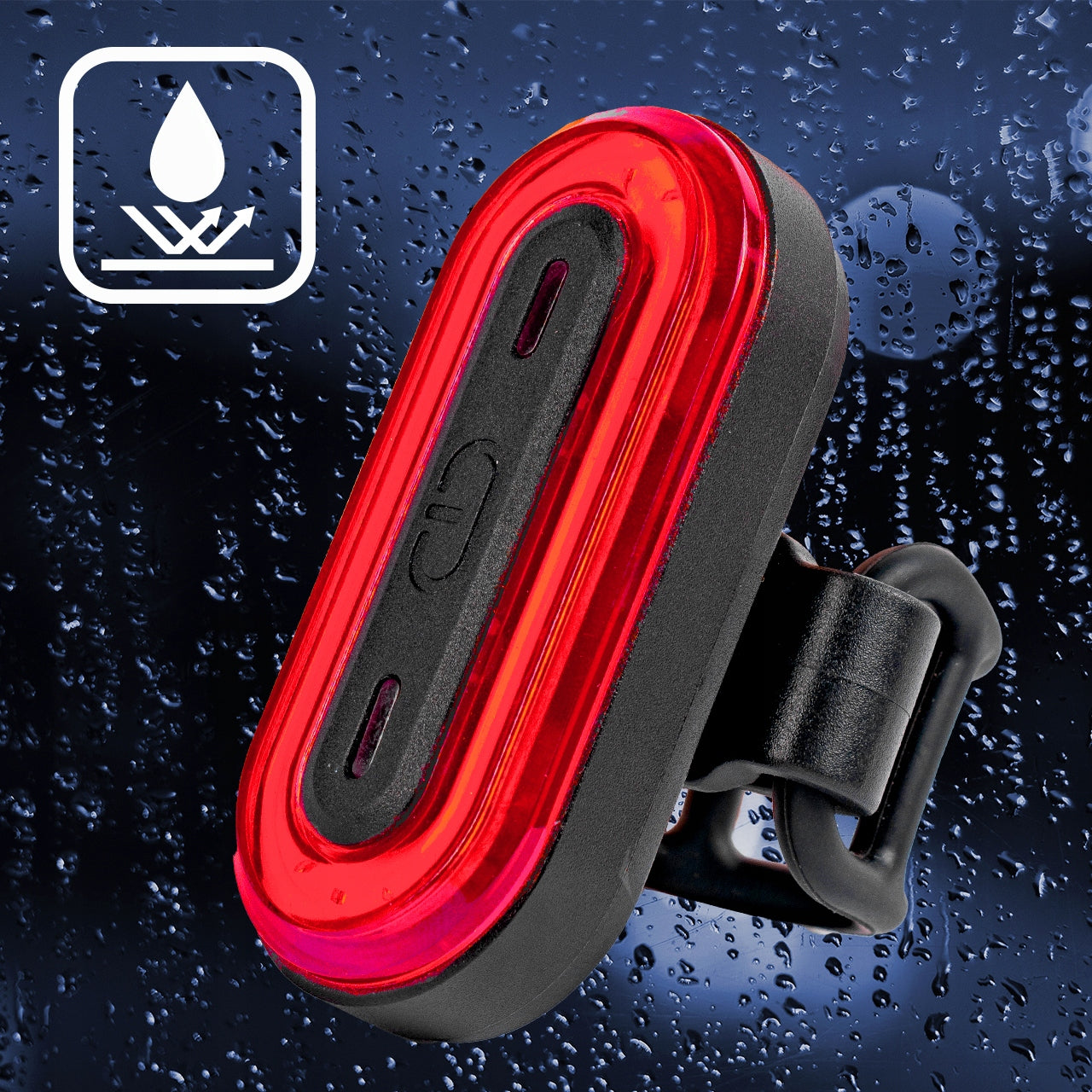 BICYCLE LIGHT FOR BIKE LED USB WATERPROOF USB BATTERY FOR REAR 100LM Manufacturer code 110422