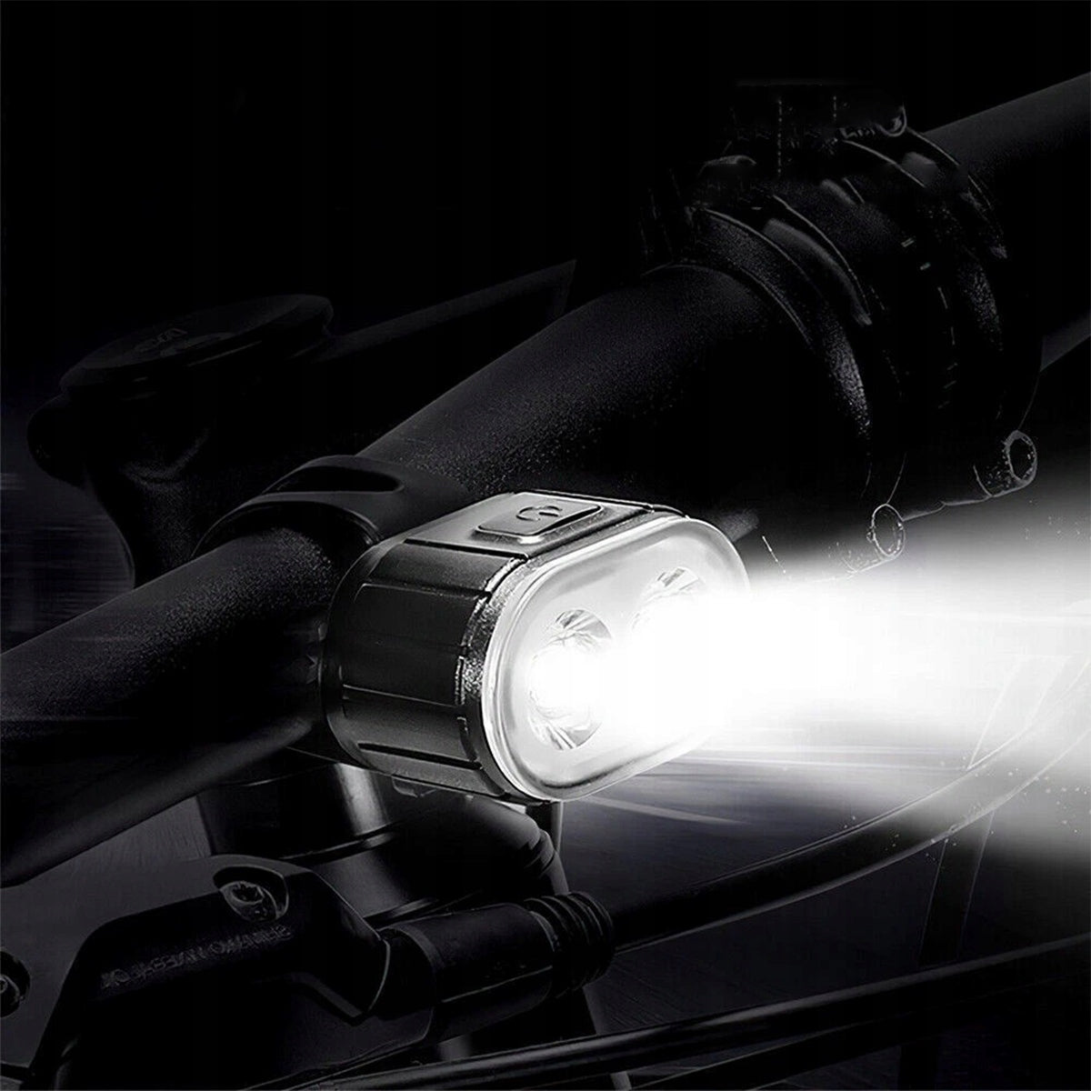 BICYCLE LIGHT FRONT AND REAR LED LIGHT FOR BICYCLE HANDLEBAR STRONG USB Power supply rechargeable battery