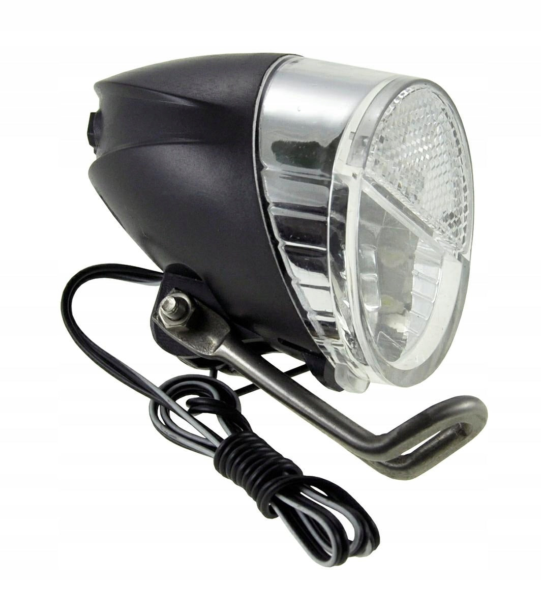 BICYCLE LIGHT FRONT LED 60 lm DYNAMO GENERATOR WITH SUPPORT