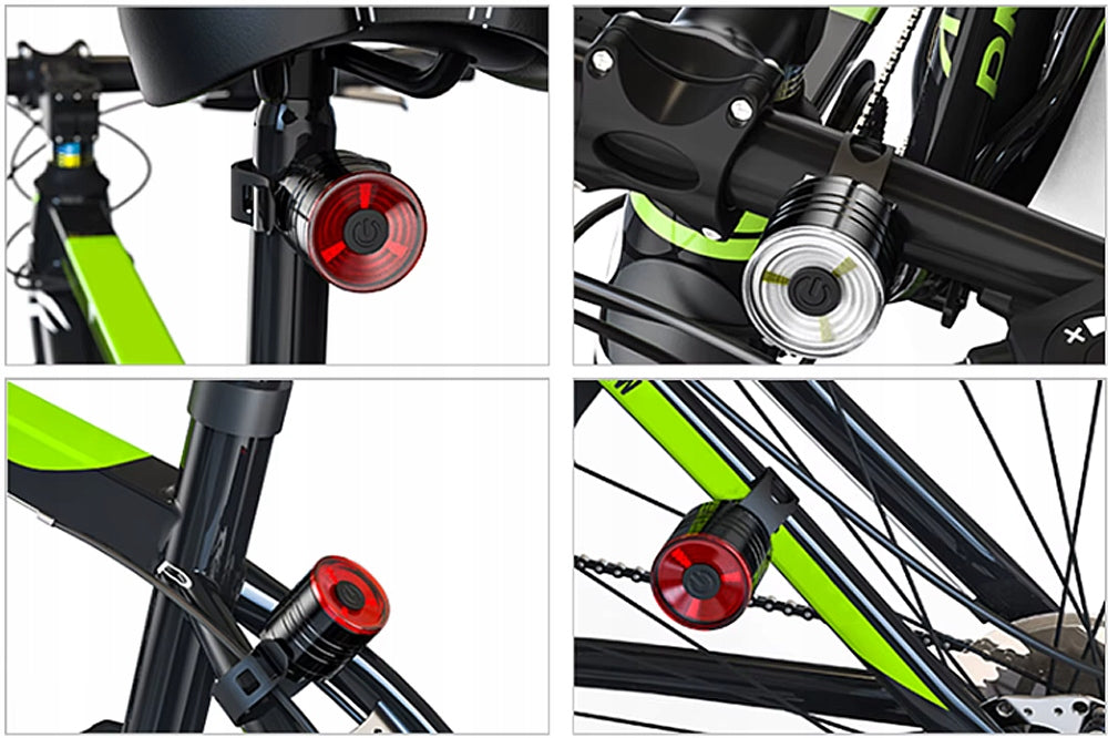 BICYCLE LIGHT FRONT REAR LED LIGHT FOR BICYCLE HANDLEBAR STRONG SET Kind set