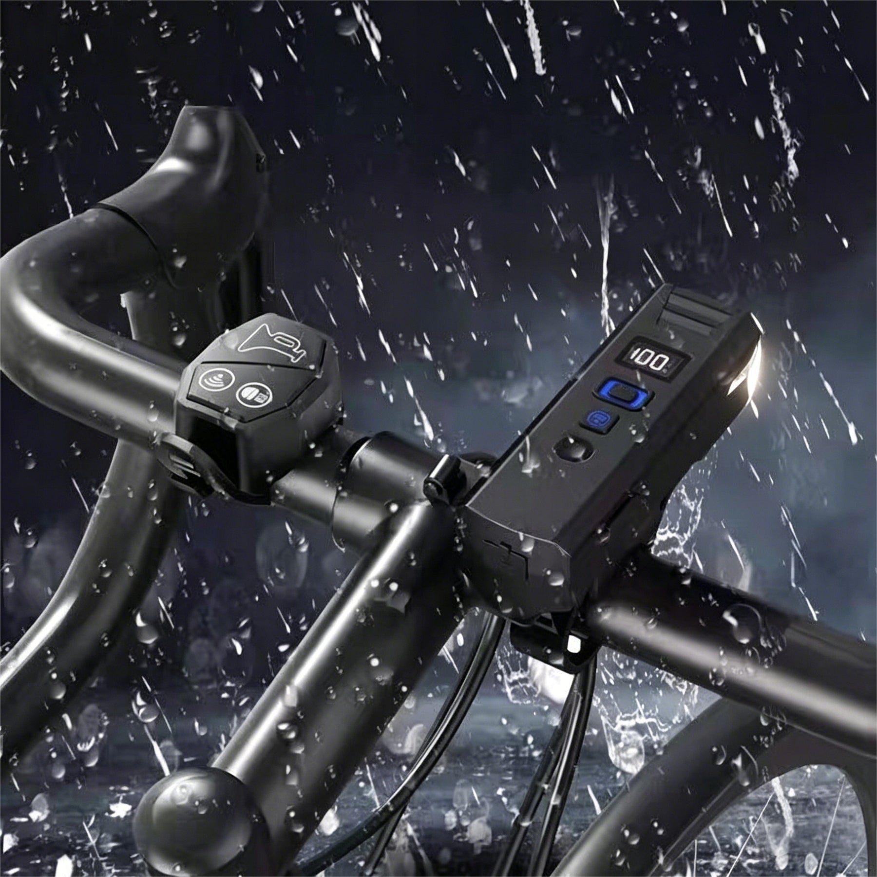 BICYCLE LIGHT FRONT REAR PILOT HORN 1200lm FOR BICYCLE Model M1-1200