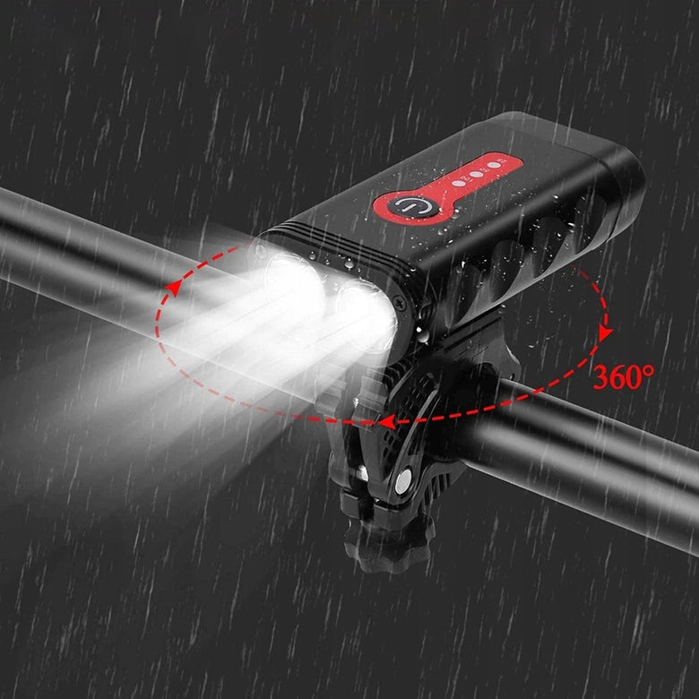 BICYCLE LIGHT FRONT REAR STRONG LED 1800LM RECHARGEABLE LIGHT SET Brand RETOO