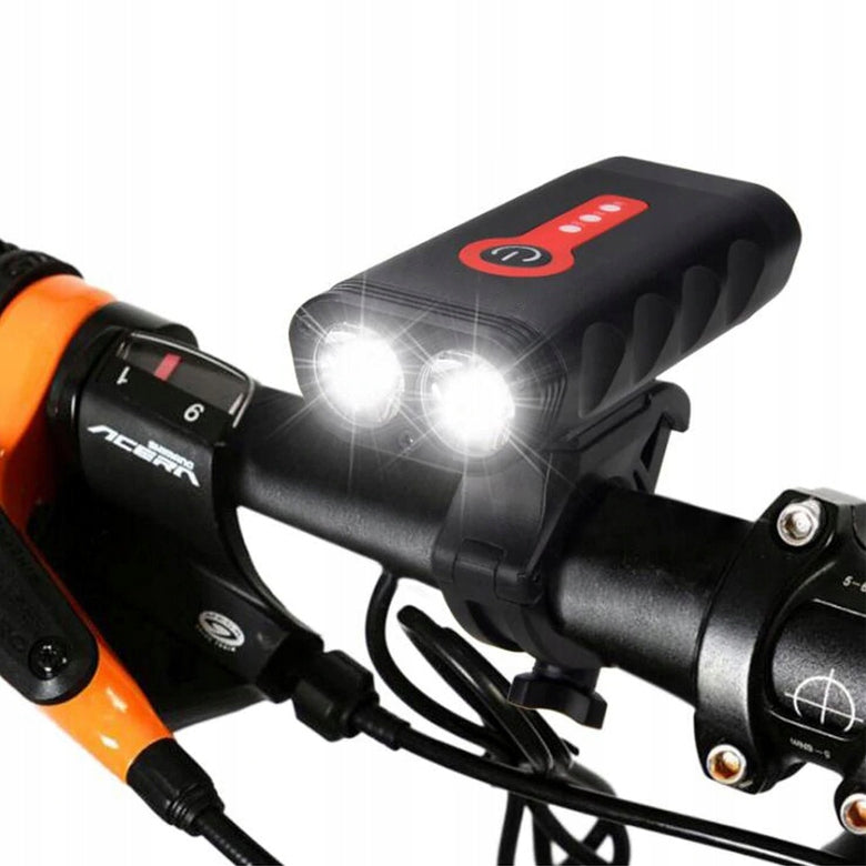 BICYCLE LIGHT FRONT REAR STRONG LED 1800LM RECHARGEABLE LIGHT SET Manufacturer code 5907046819236