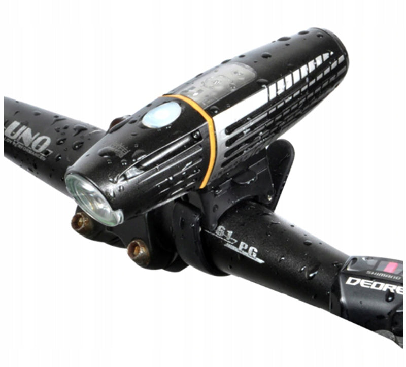 BICYCLE LIGHT FRONT RECHARGEABLE USB for bike WATERPROOF led IP65 Light source LED