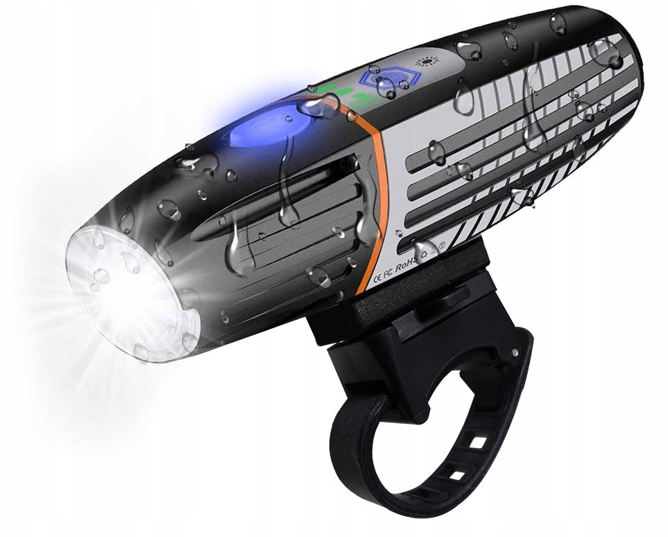 BICYCLE LIGHT FRONT RECHARGEABLE USB for bike WATERPROOF led IP65 Manufacturer code wl8i