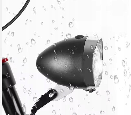 BICYCLE LIGHT FRONT RETRO LED BLACK 3 LEDS Model Cez-Tom