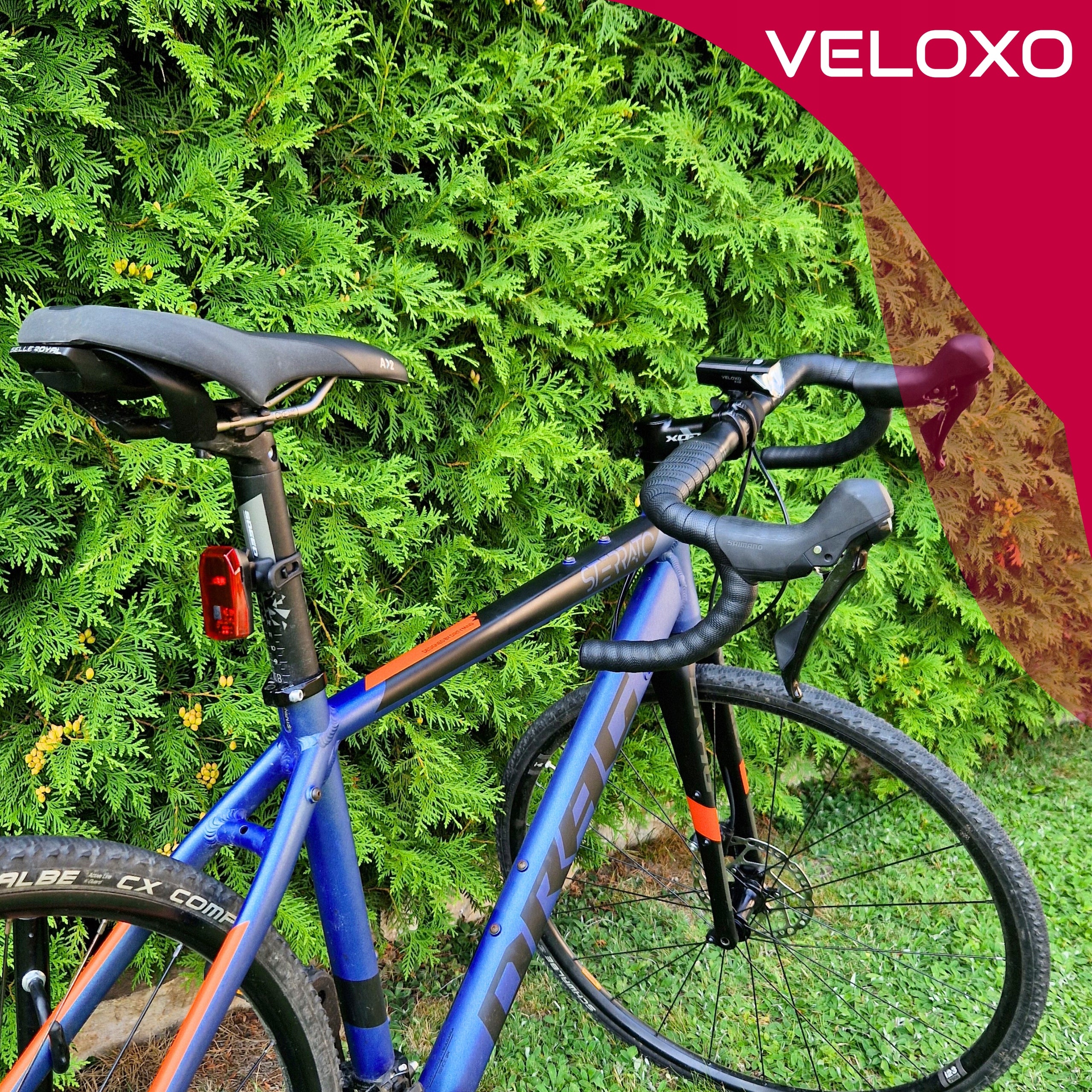 BICYCLE LIGHT FRONT STRONG LED LIGHTING SET VELOXO FRONT AND REAR Manufacturer code 5905413651519 lampki rowerowe lampka na rower