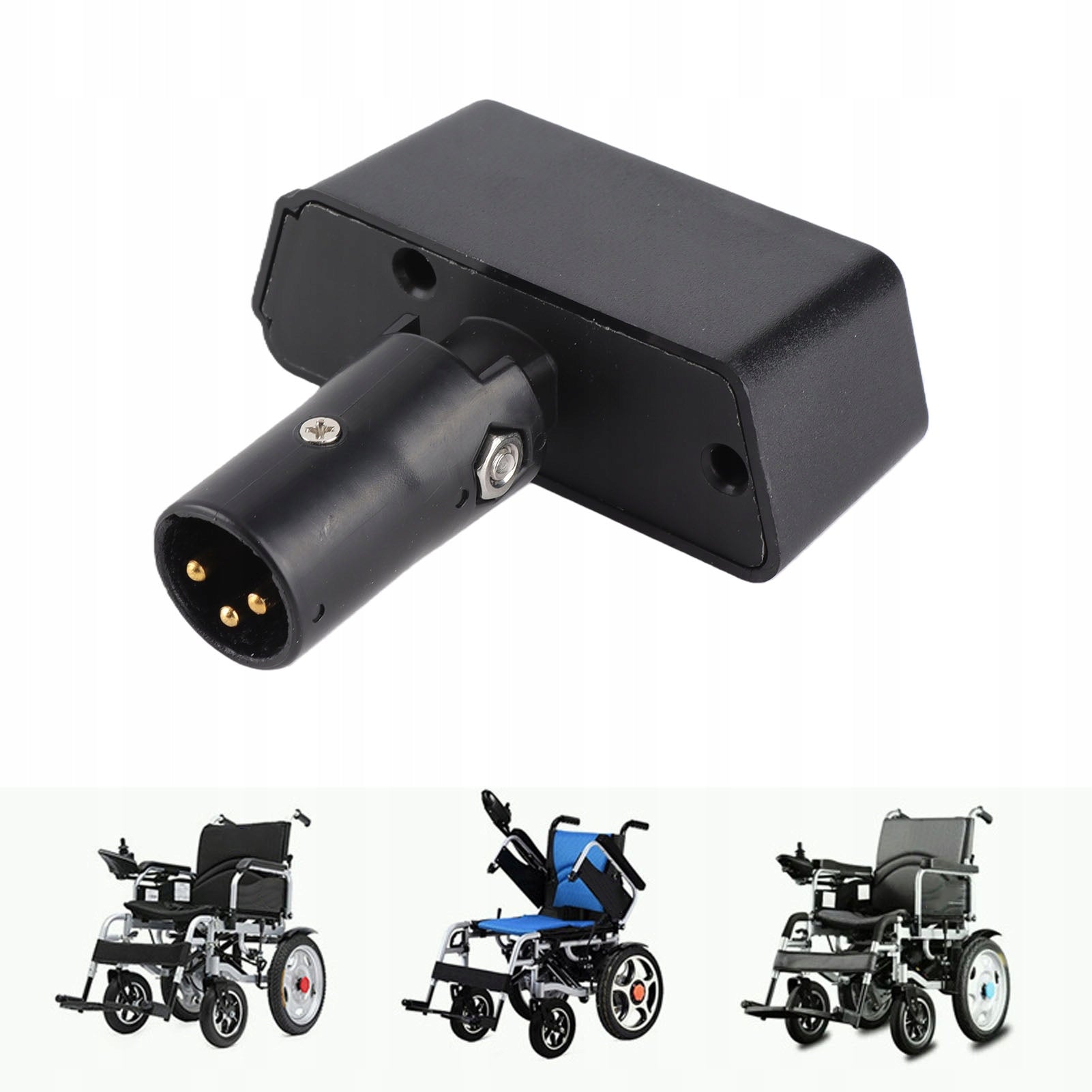 BICYCLE LIGHT FRONT USB LED LIGHTING FOR ELECTRIC WHEELCHAIR Color black